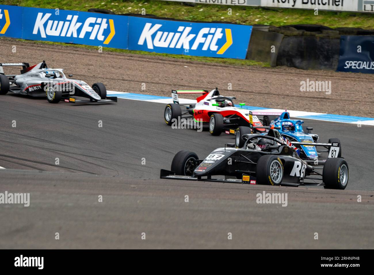 Formel 4 Knockhill Sonntag Deagen FAIRCLOUGH JHR Entwicklungen Stockfoto