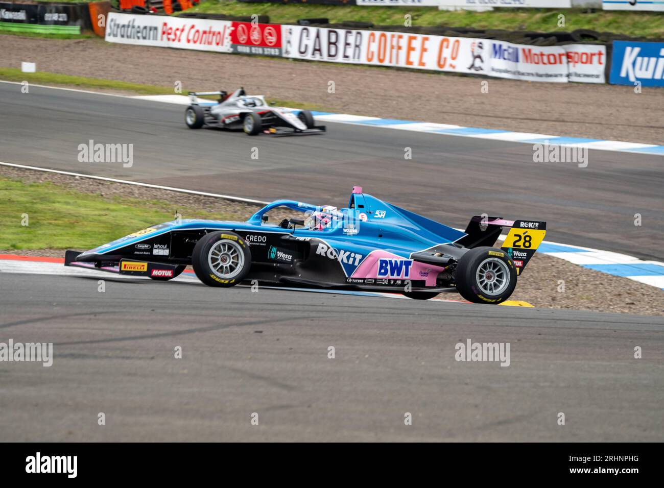 Formel 4 Knockhill Sonntag Douwe DEDECKER Virtuosi Racing Stockfoto