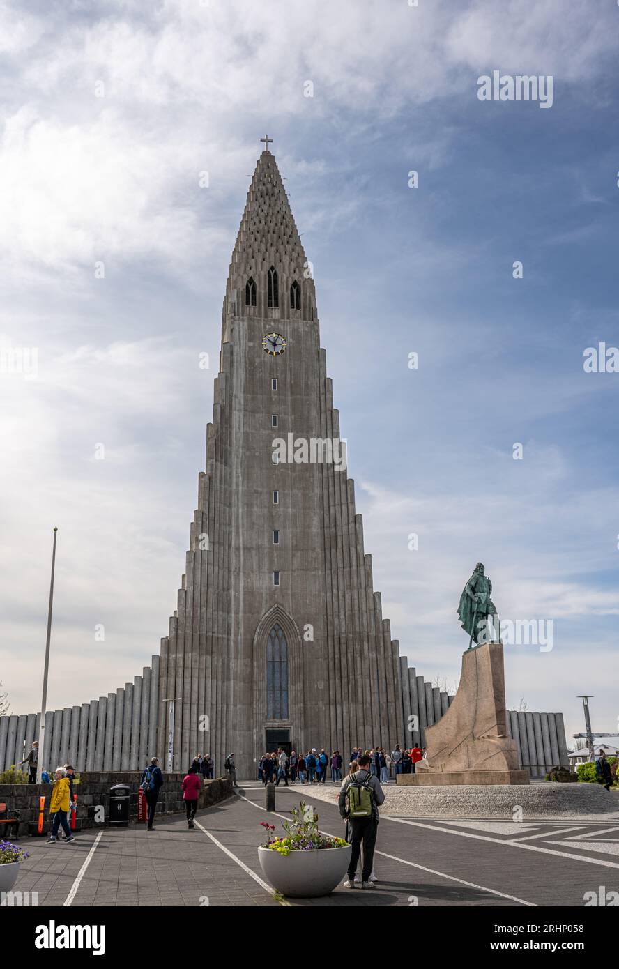 Hallgrímskirkja (Kirche), Reykjavik, Island Stockfoto