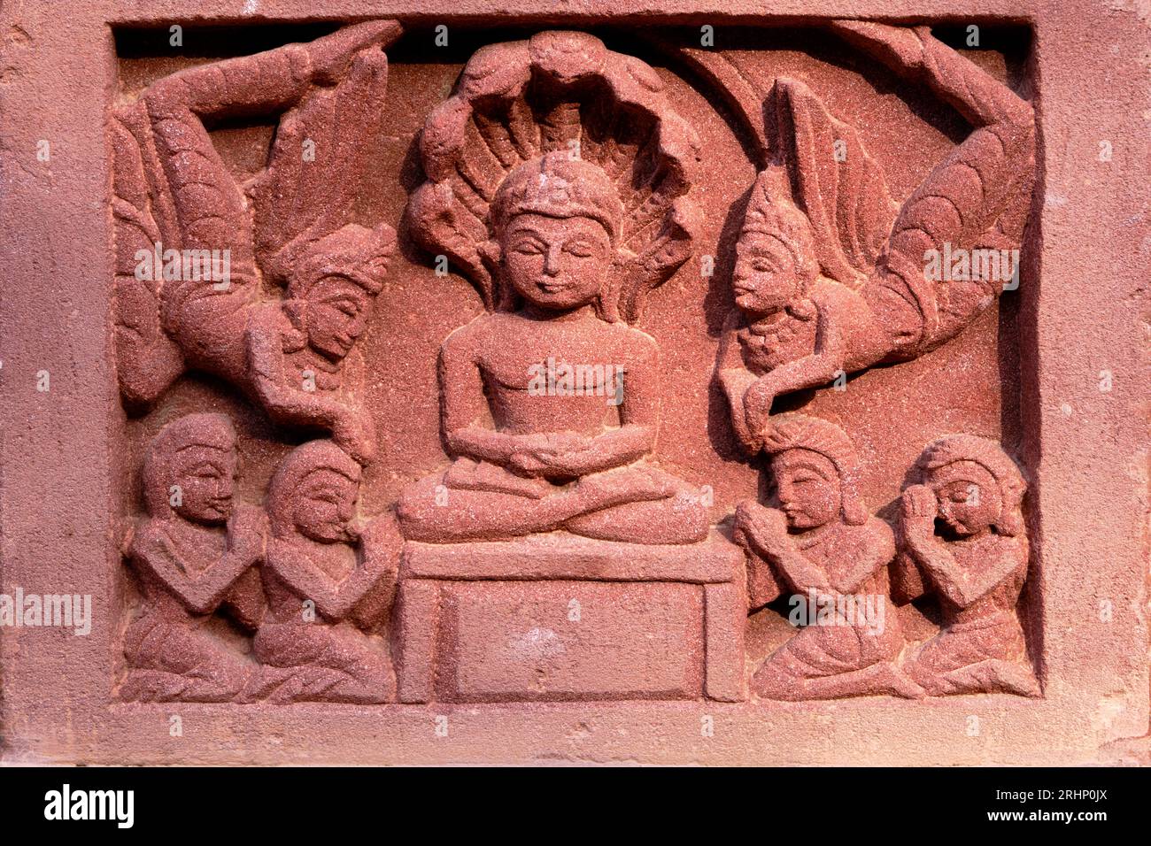 Indien, Bundesstaat Rajasthan, Osiyan (oder Osian), kleine Stadt vor den Toren der Thar-Wüste, der Jain Mahavira-Tempel, der im 8. Jahrhundert gegründet wurde Stockfoto