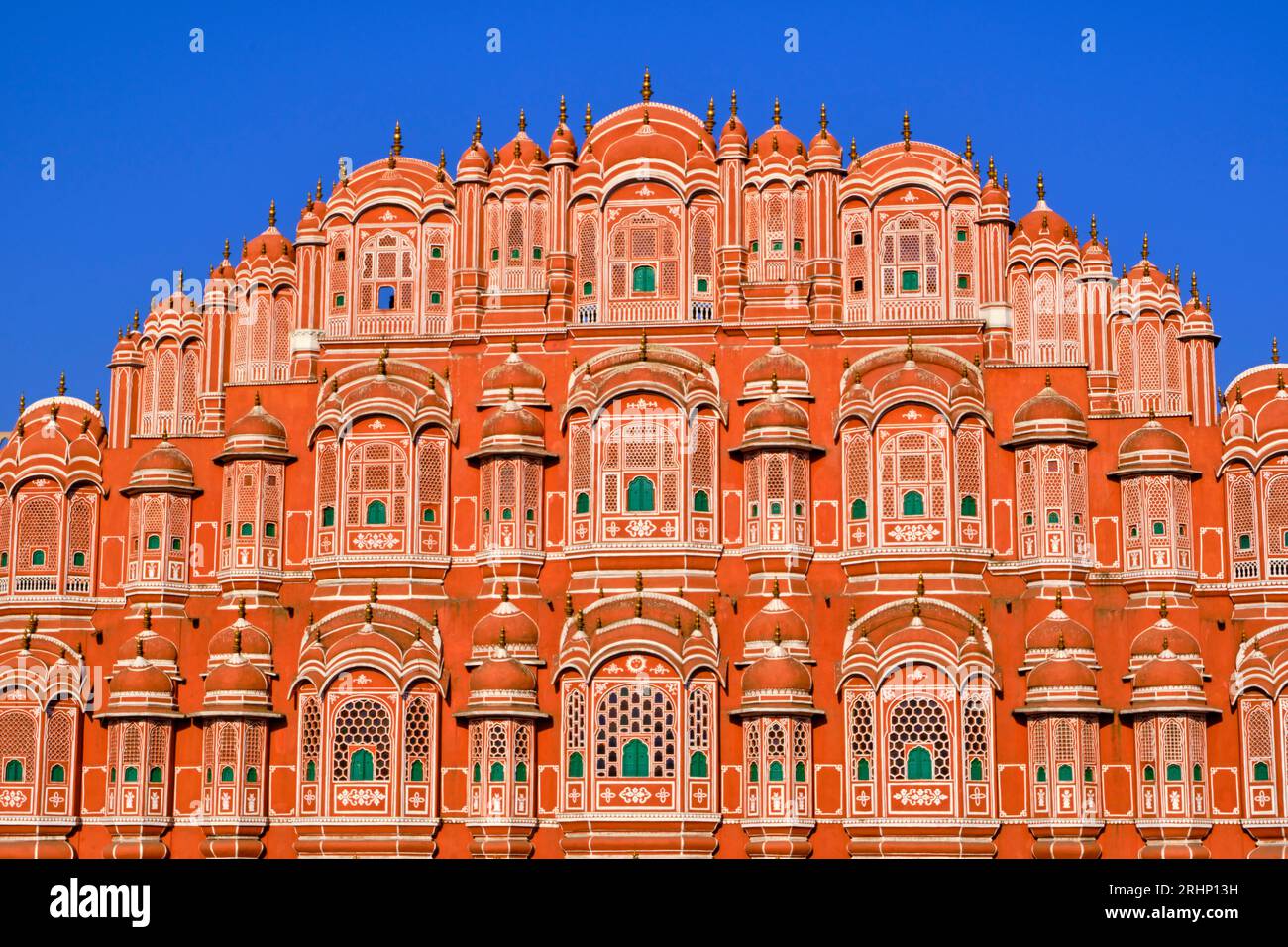 Indien, Rajasthan, Jaipur die rosa Stadt, der Wind Palace (Hawa Mahal) Stockfoto