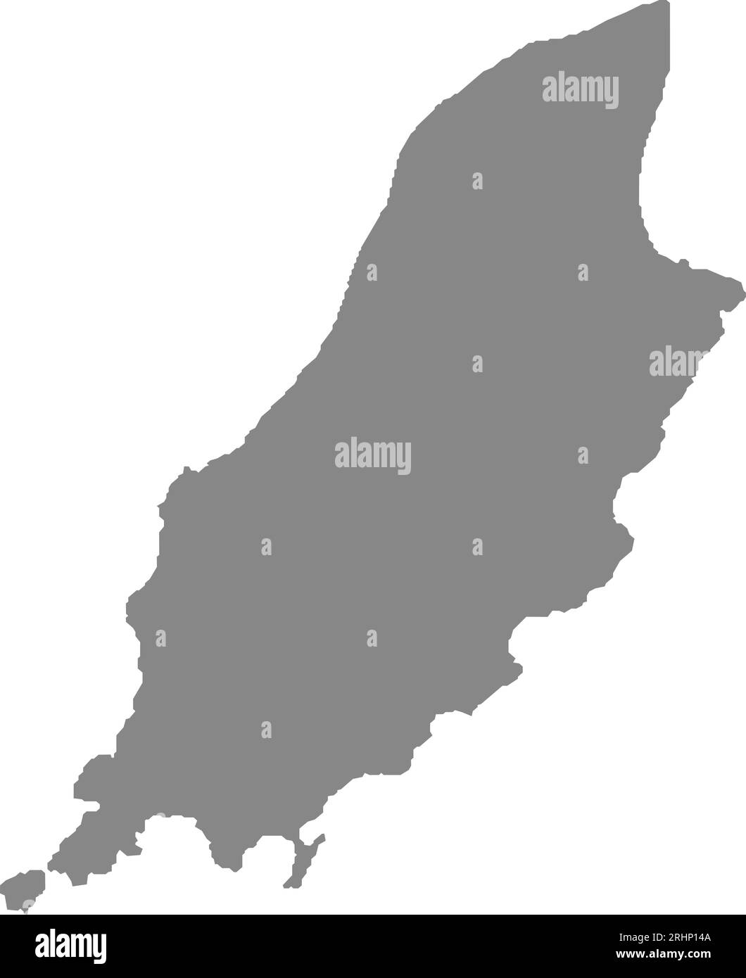 GRAUE CMYK-Farbkarte der ISLE OF MAN Stock Vektor