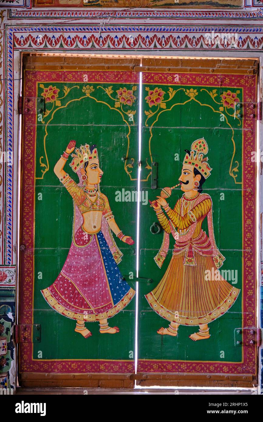 Indien, Rajasthan State, Bikaner, Seth Bhandasar Jain Temple Stockfoto