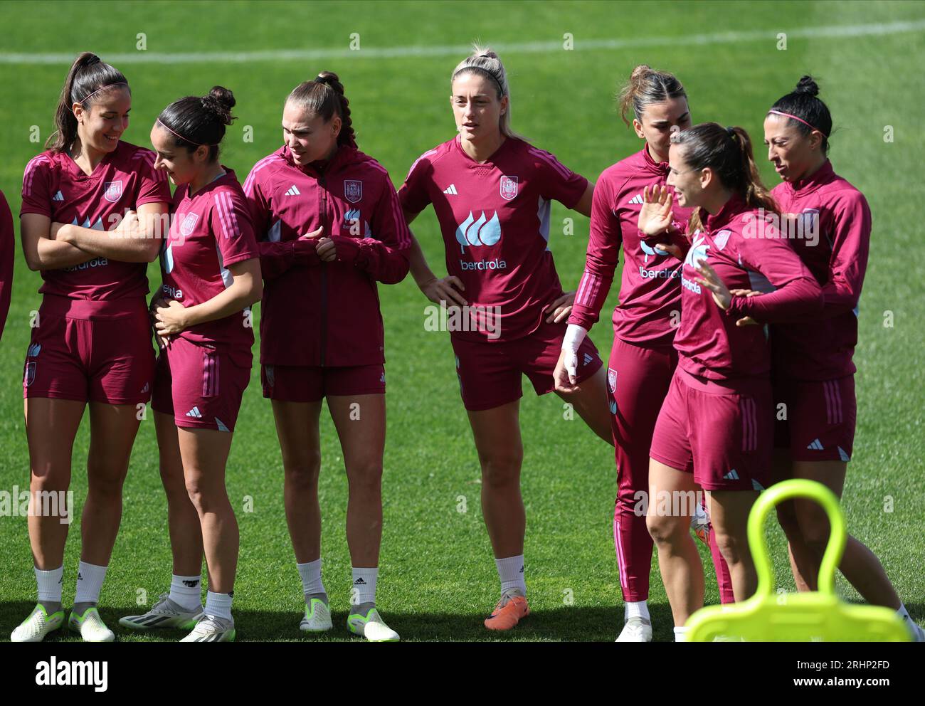 Sydney. August 2023. Spanienteam während einer Trainingseinheit im Leichhardt Oval Stadium, Sydney, Australien. Quelle: Isabel Infantes/Alamy Live News Stockfoto