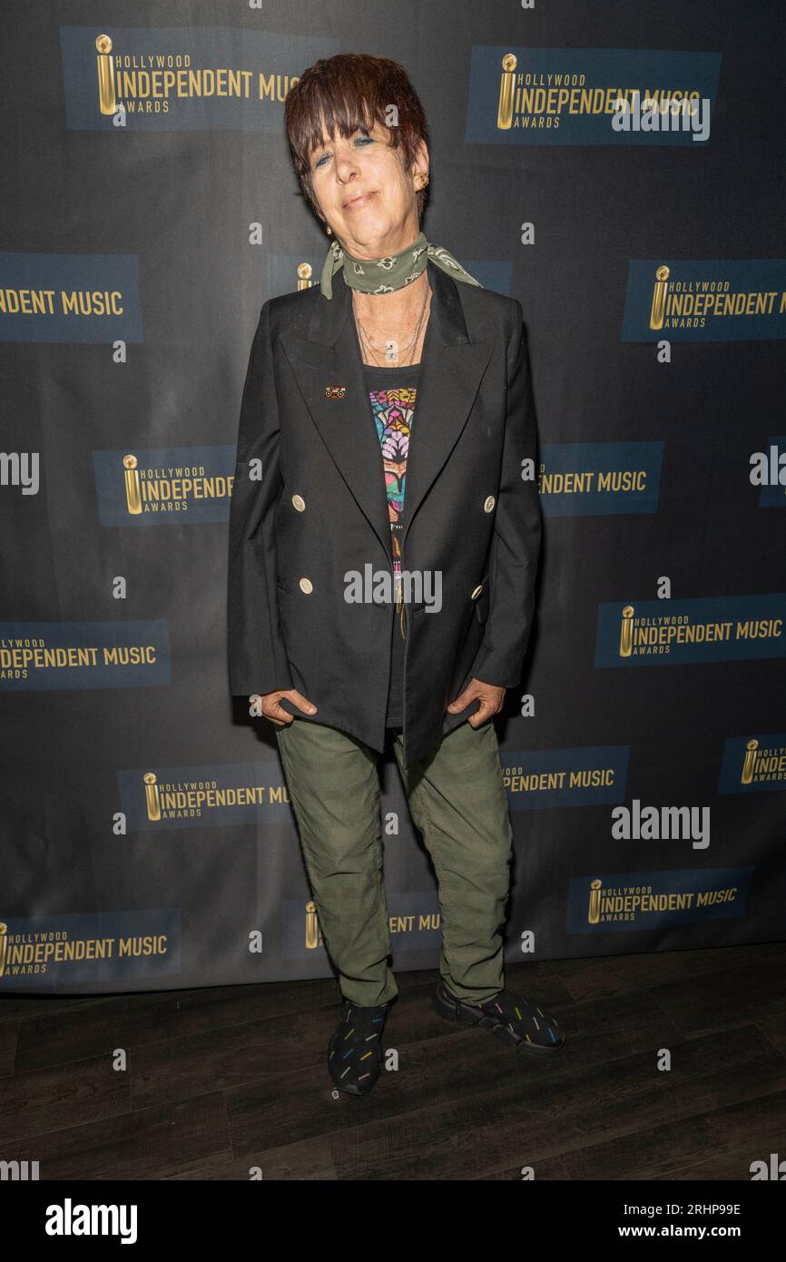 Los Angeles, USA. Aug. 2023. Die US-amerikanische Songwriterin Diane Warren nimmt 2023 jährliche Hollywood Independent Music Awards bei den Avalon Hollywood, Los Angeles, CA. 17. August 2023, Teil. Credit: Eugene Powers/Alamy Live News Stockfoto