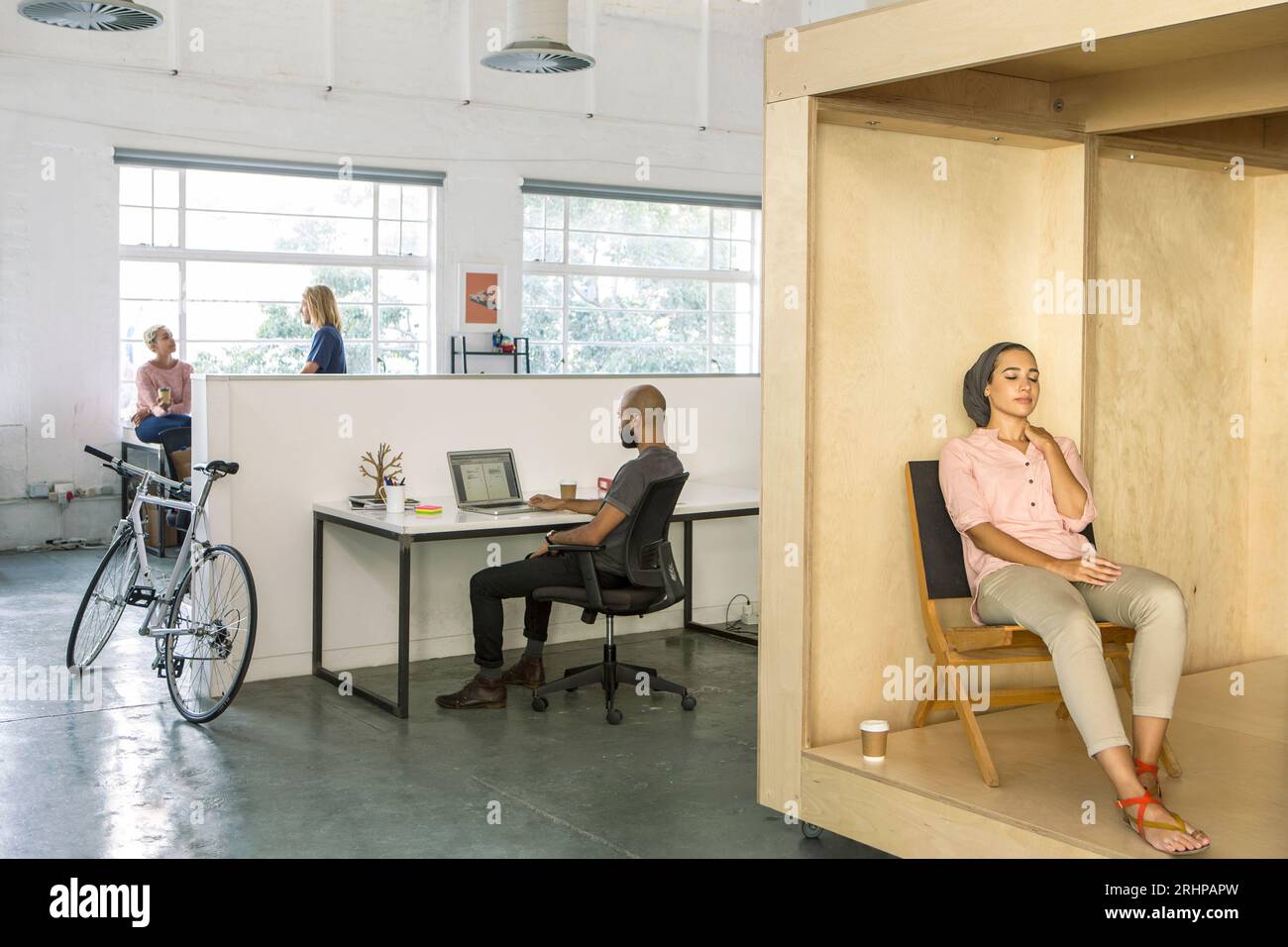 Großraumbüro Stockfoto