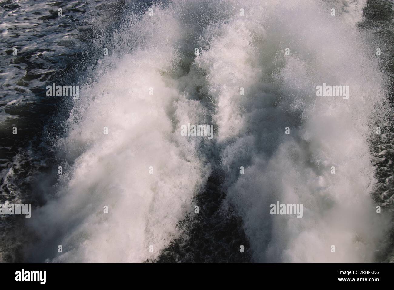 Fährfahrt von Hallig Hooge nach Amrum Stockfoto