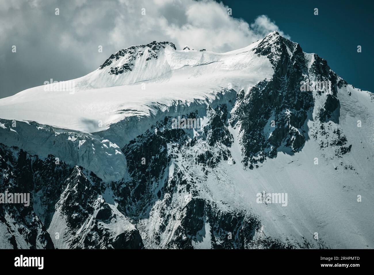 Schweizer Gletscher im Lötschental Stockfoto