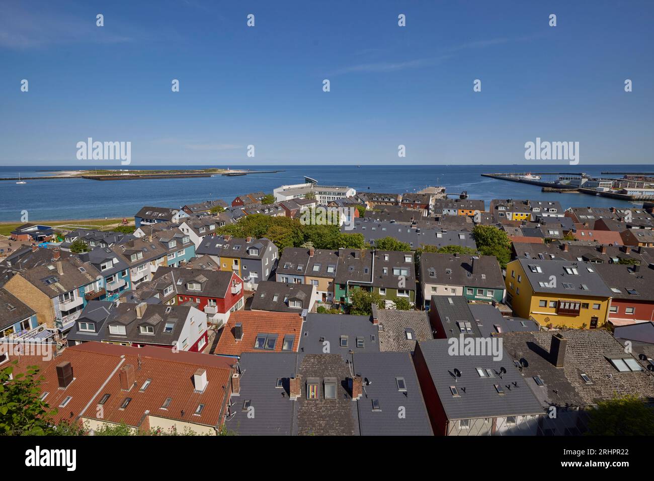 Deutschland, Nordsee, Helgoland, Blick auf das untere Land Stockfoto