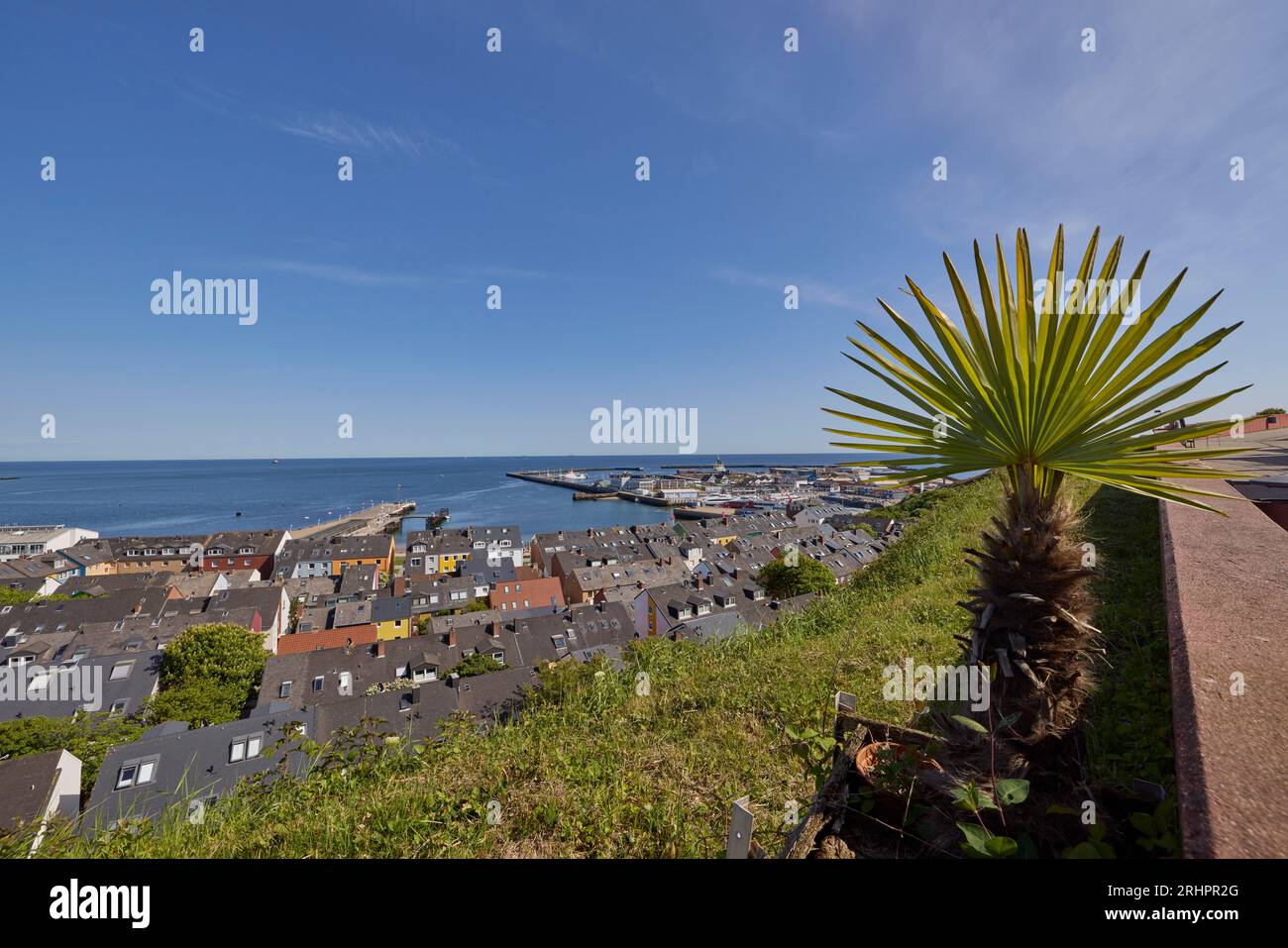Deutschland, Nordsee, Helgoland, Blick auf das untere Land Stockfoto