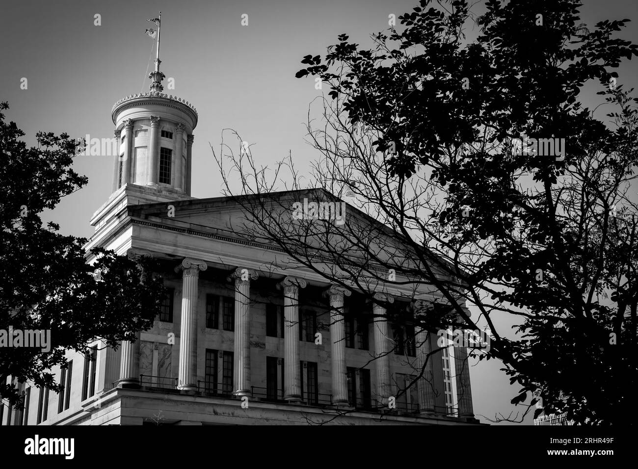 Das Tennessee State Capitol im Stadtzentrum von Nashville, Tennessee. Stockfoto