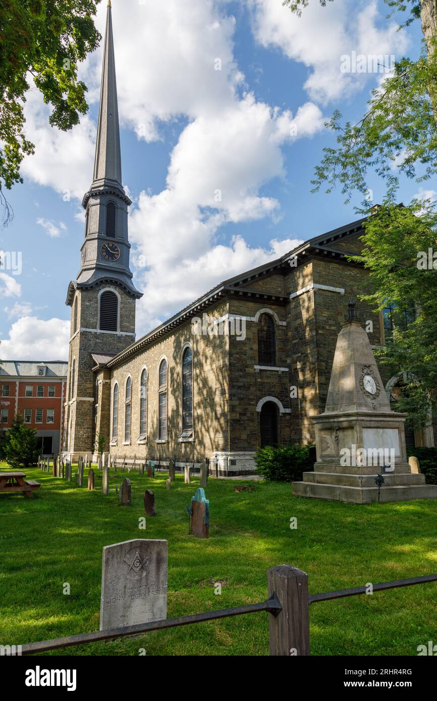 Old Dutch Church, Kingston, New York, USA. Stockfoto