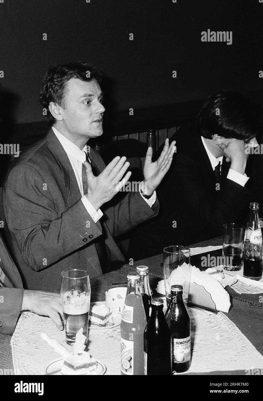 Donald Tusk, politisches Leben in Polen, Donald Franciszek Tusk (geboren am 22. April 1957 in Gdańsk) - polnischer Politiker, Historiker durch Bildung.Foto: Kazimierz Jurewicz Stockfoto