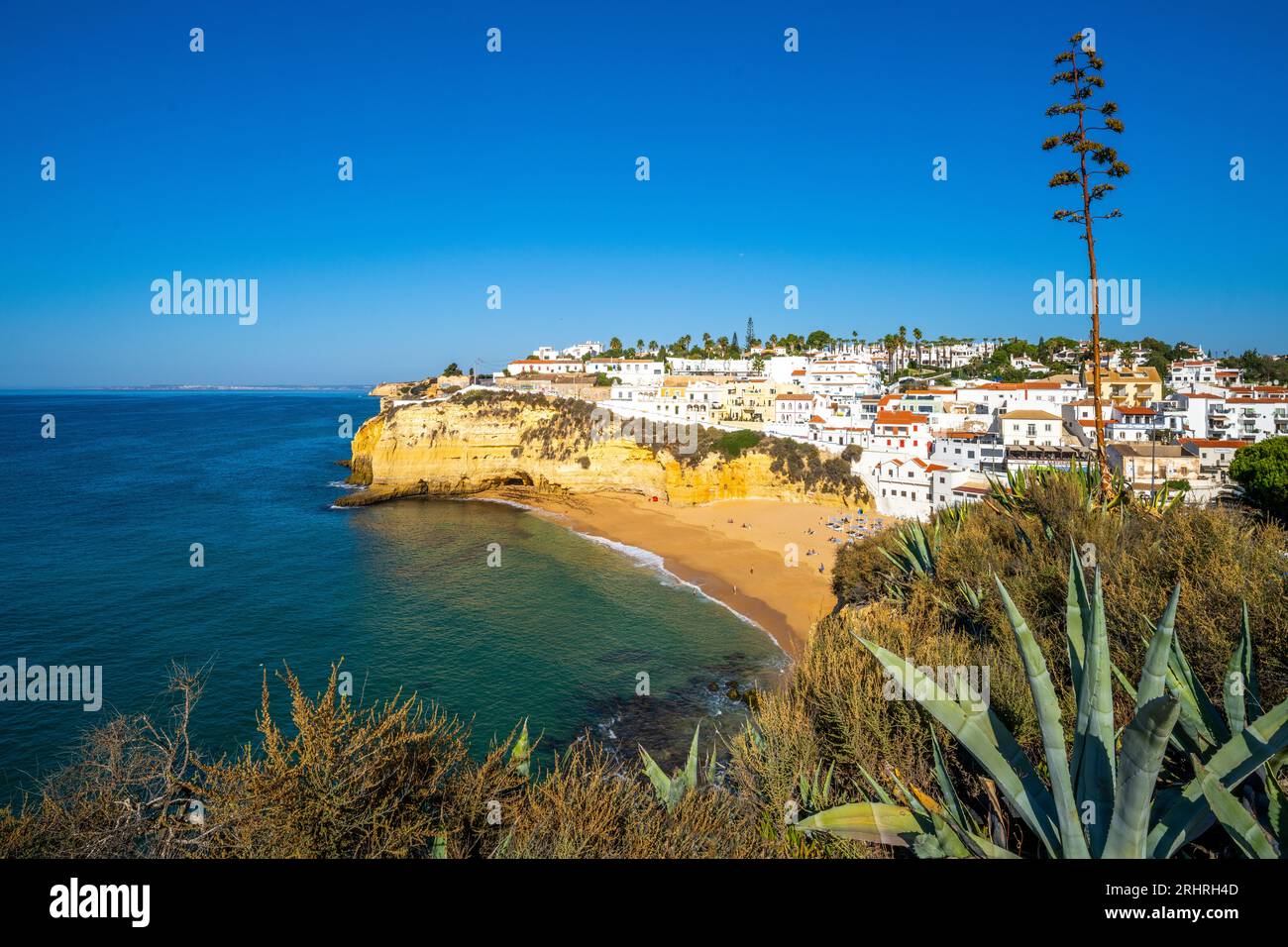 Carvoeiro Beach, Praia Carvoeiro Carvoeiro, Algarve, Portugal, Europa Stockfoto
