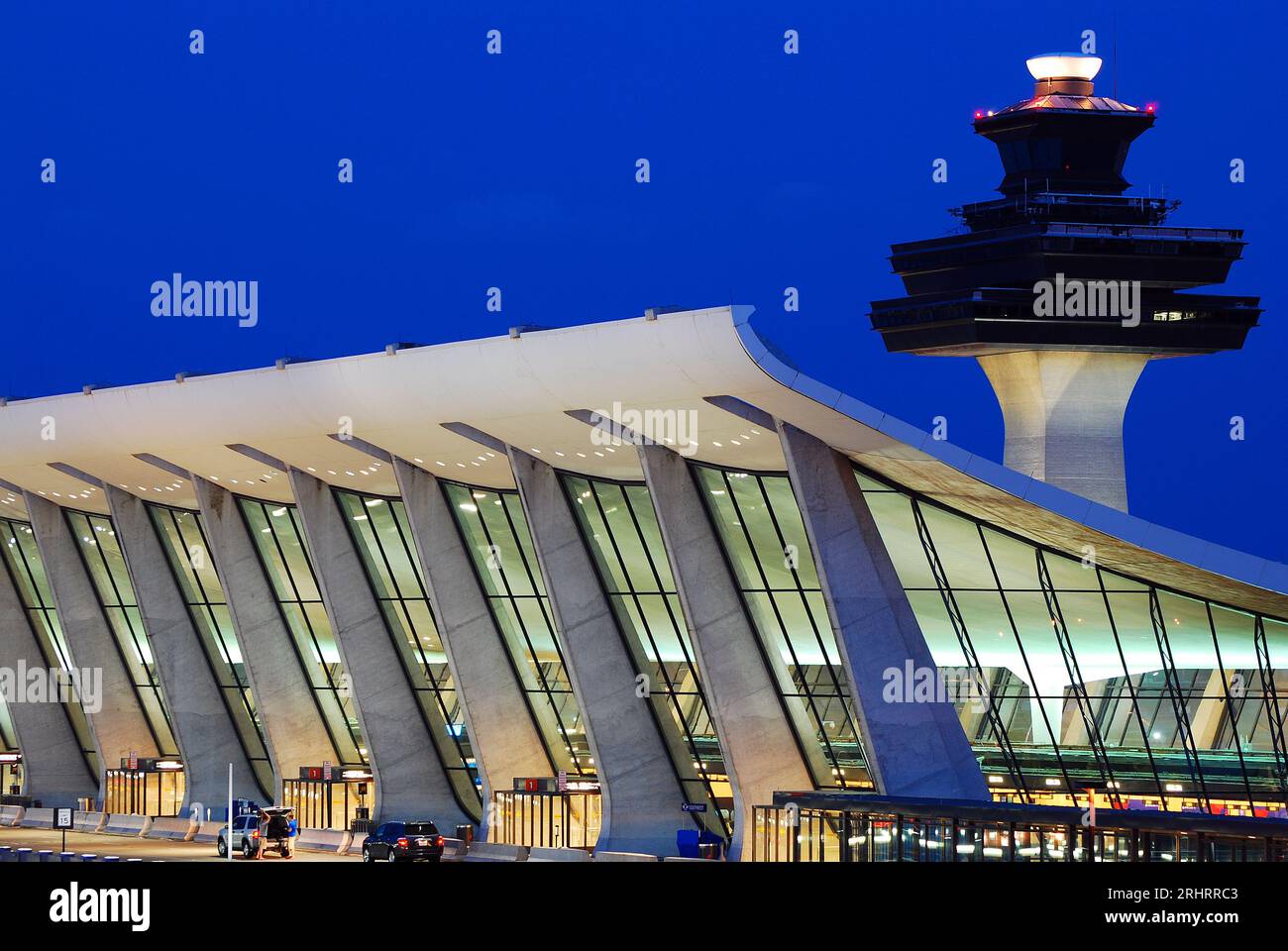 Dulles International Airport Main Terminal Stockfoto