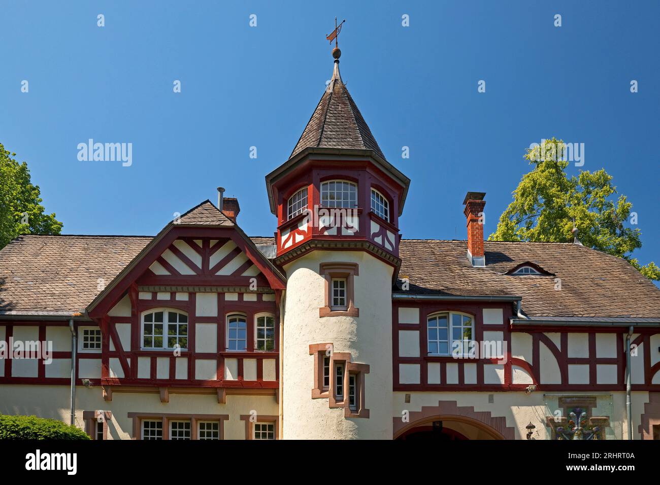 Haus Alemanns, Haus der Alemannia Marburg Bruderschaft, Studentenverband, Deutschland, Hessen, Marburg an der Lahn Stockfoto