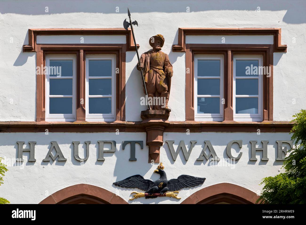 Hauptwache im spätklassizistischen Stil am Domplatz in der historischen Altstadt, Deutschland, Hessen, Wetzlar Stockfoto