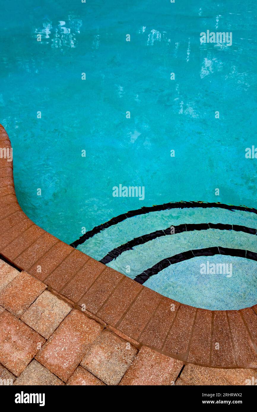 Swimmingpool-Detail-Serie Stockfoto
