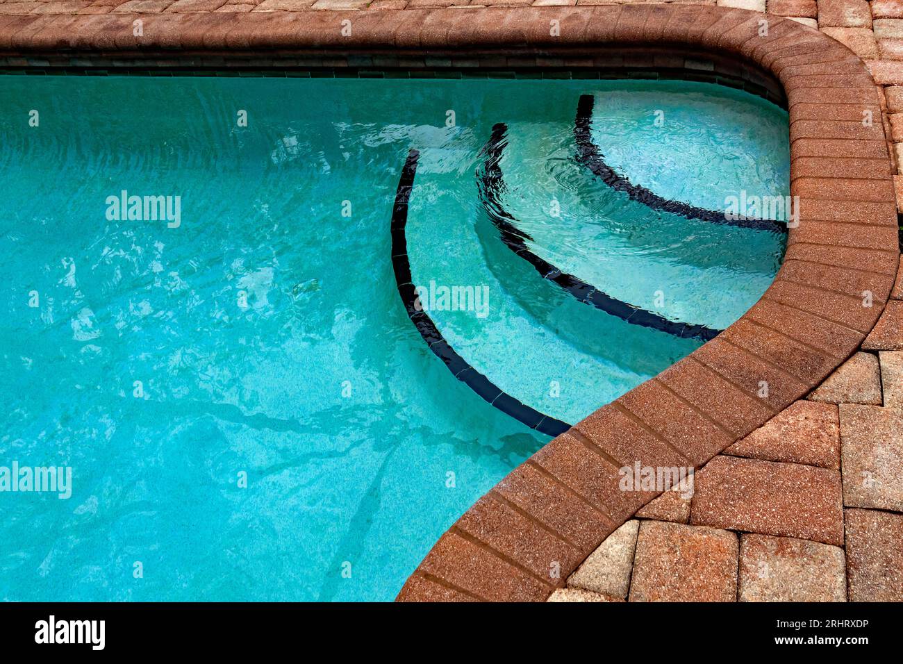 Swimmingpool-Detail-Serie Stockfoto