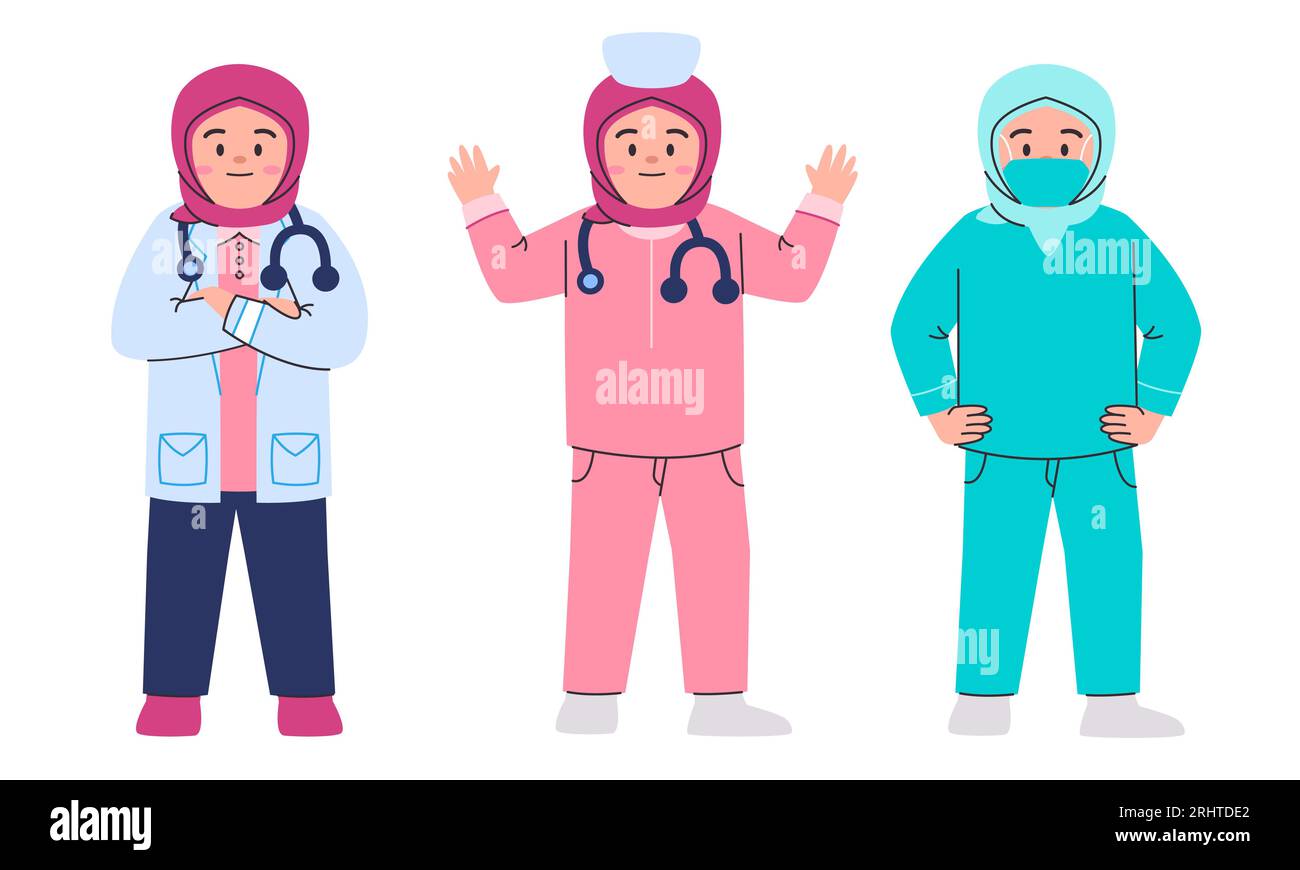 Krankenschwester mit Hijab o. Haare Puzzle main image 0
