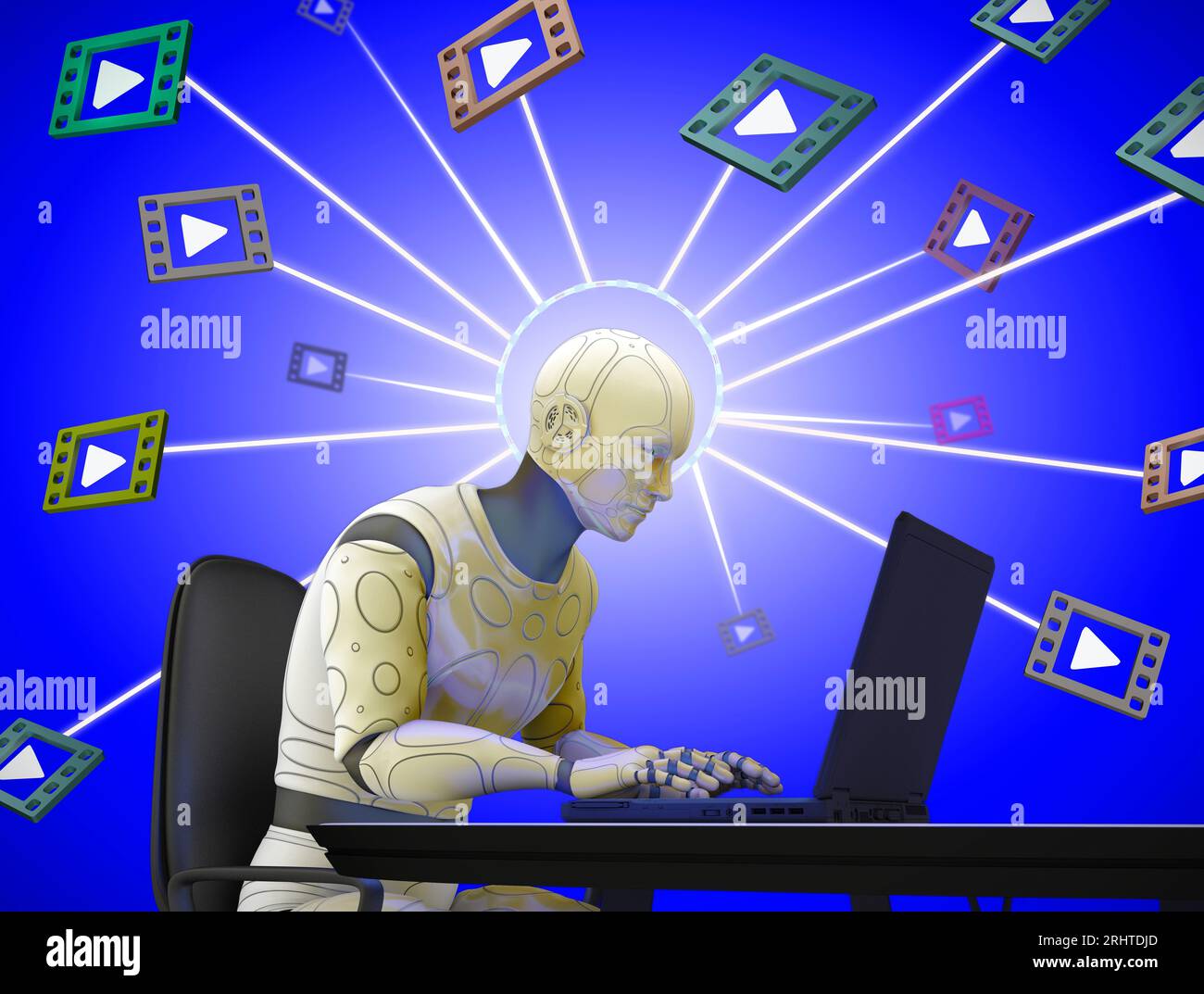 Künstliche Intelligenz, konzeptionelle Darstellung Stockfoto