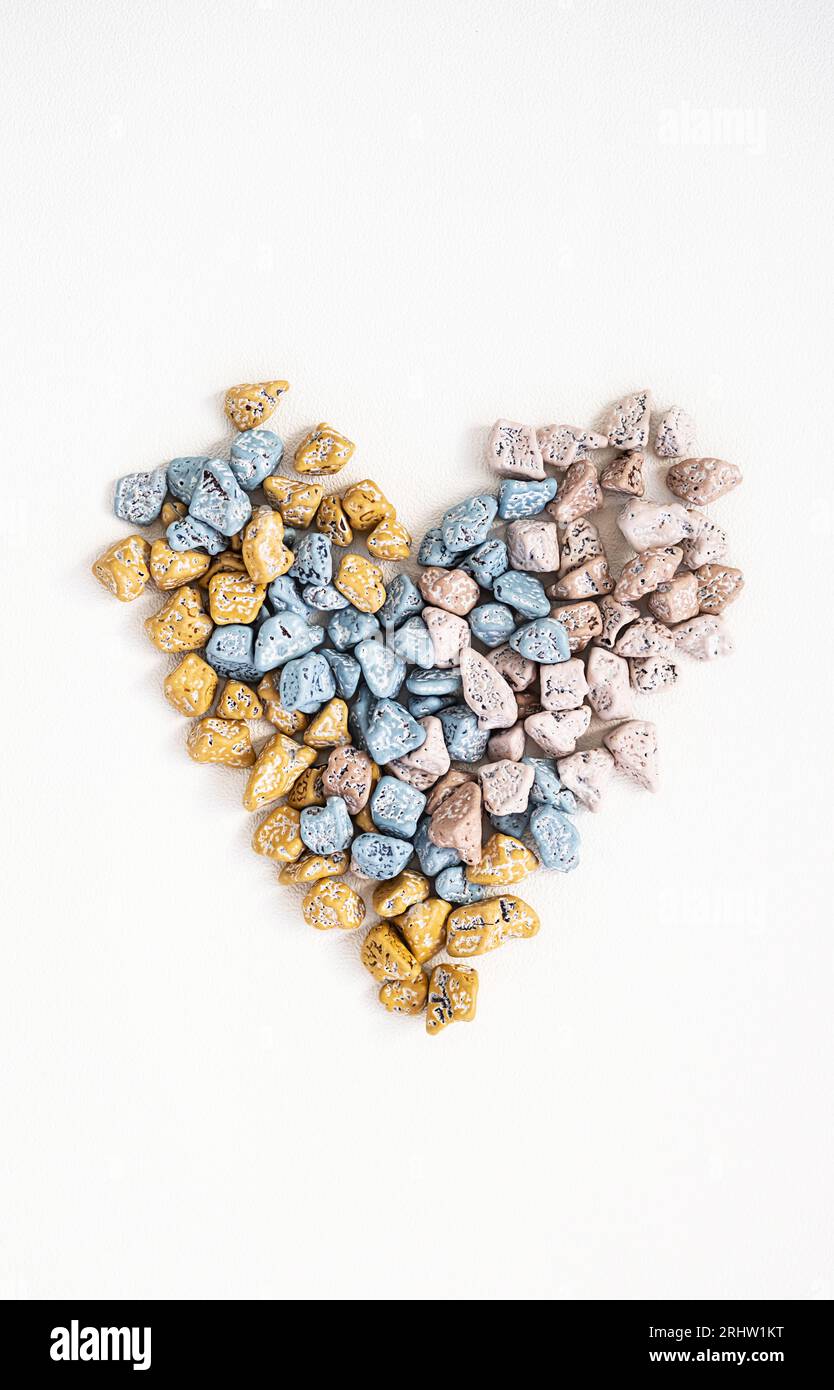 Leckere süße Kollektion aus Schokoladenstückchen. Stockfoto