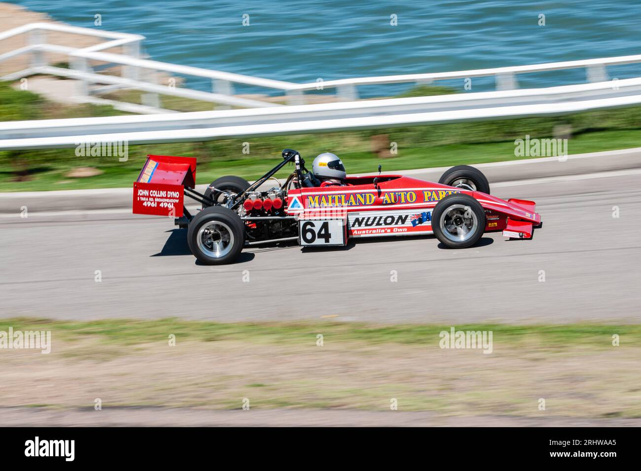 Club Level Open-Wheel-Rennwagen, der bei einem Bergrennen in Newcastle, New South Wales, antritt Stockfoto