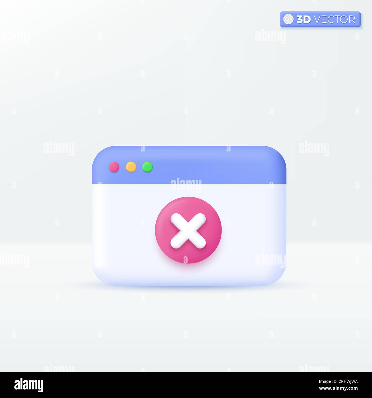 Symbole für das Symbol für die Entwicklung von Webseiten. Programmiersprache, Programmierung, Softwarekonzept. 3D Vektor isoliertes Illustrationsdesign. Cartoon Pastell Minimal Stil Stock Vektor