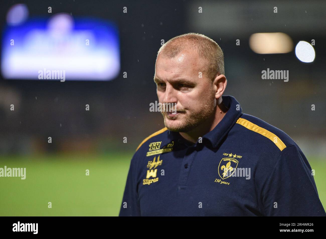 Wakefield, England - 18. August 2023 Cheftrainer von Wakefield Trinity Mark Applegarth. Rugby League Betfred Super League, Wakefield Trinity vs Castleford Tigers im Be Well Support Stadium, Wakefield, Großbritannien Stockfoto