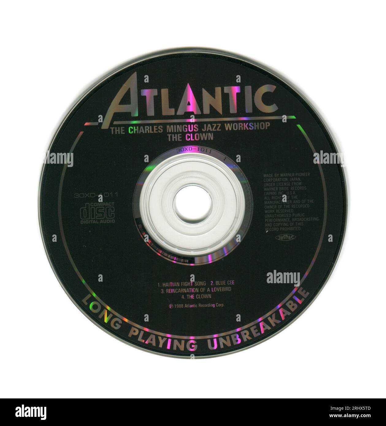 CD: Charles Mingus – der Clown. (30XD-1011), veröffentlicht am 25. August 1988. Stockfoto