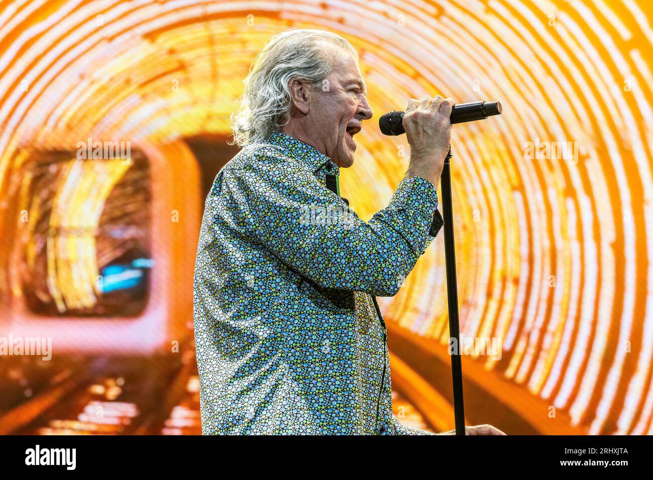 Ian Gillan von Deep Purple trat 2023 live auf Stockfoto