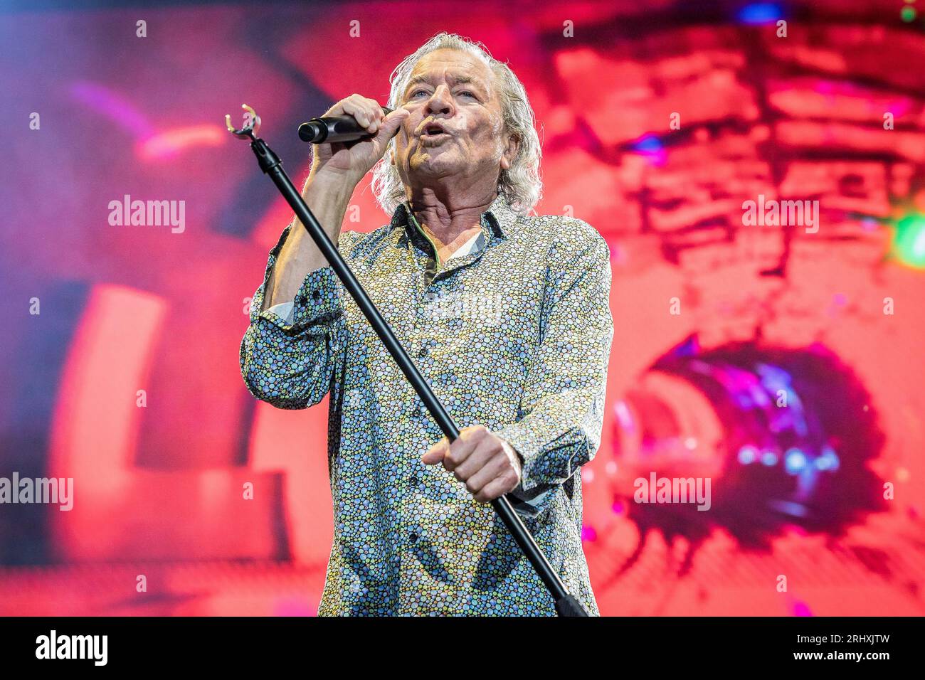 Ian Gillan von Deep Purple trat 2023 live auf Stockfoto