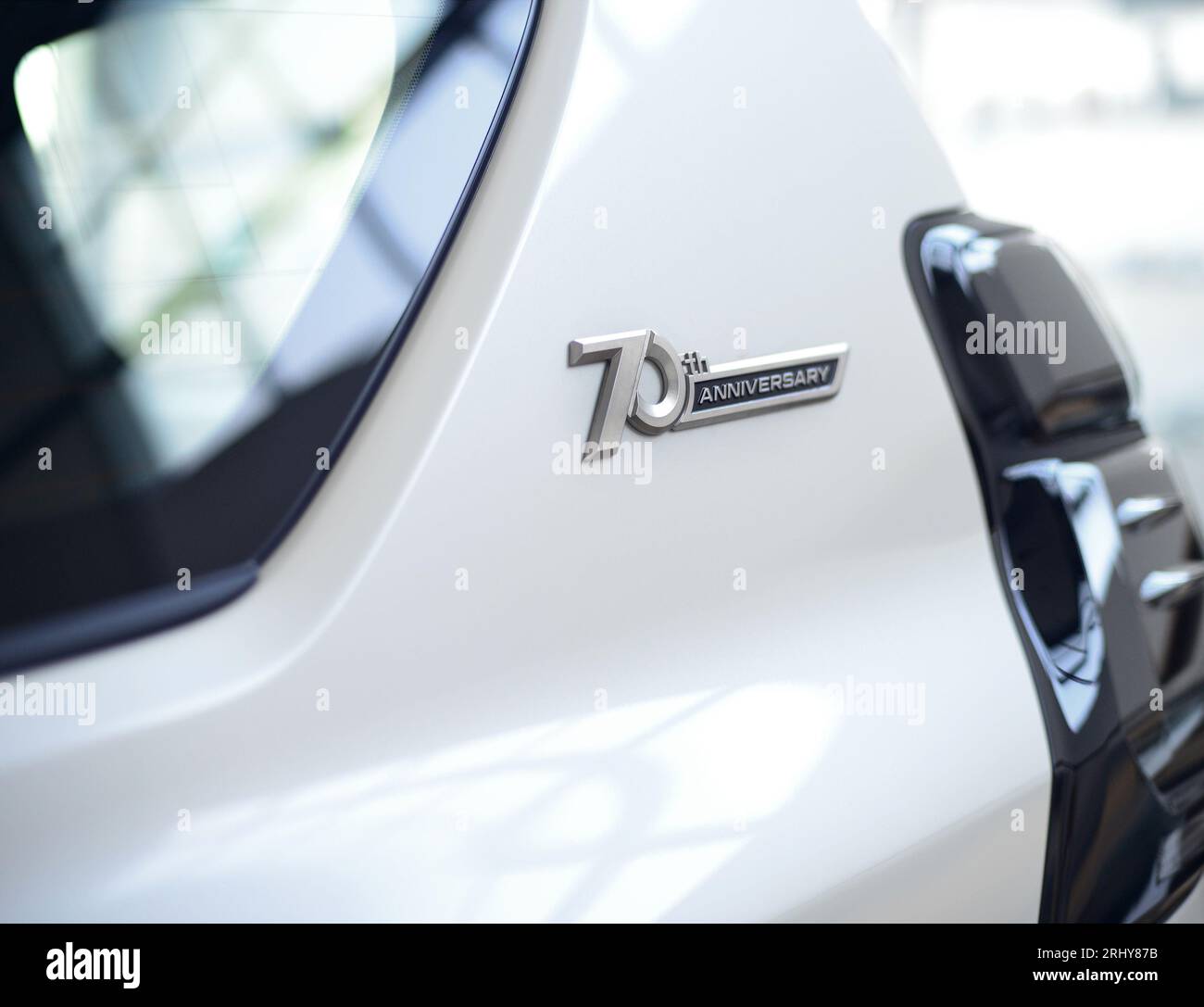 Toyota Landcruiser von der Modellserie zum 70-jährigen Jubiläum, Nahaufnahme Stockfoto