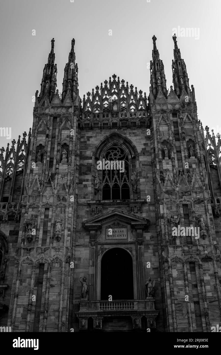 Mailand Italien, Mailänder Dom mit niemandem Skyline kein Platz Stockfoto