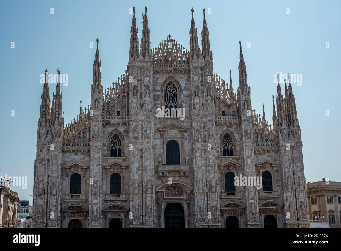 Mailand Italien, Mailänder Dom mit niemandem Skyline kein Platz Stockfoto