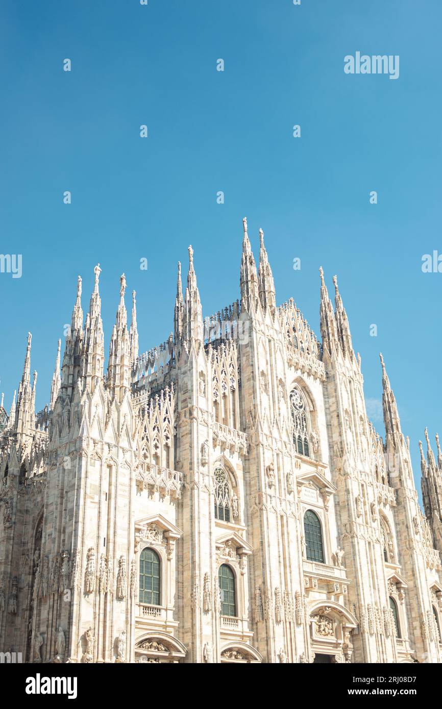 Mailand Italien, Mailänder Dom mit niemandem Skyline kein Platz Stockfoto