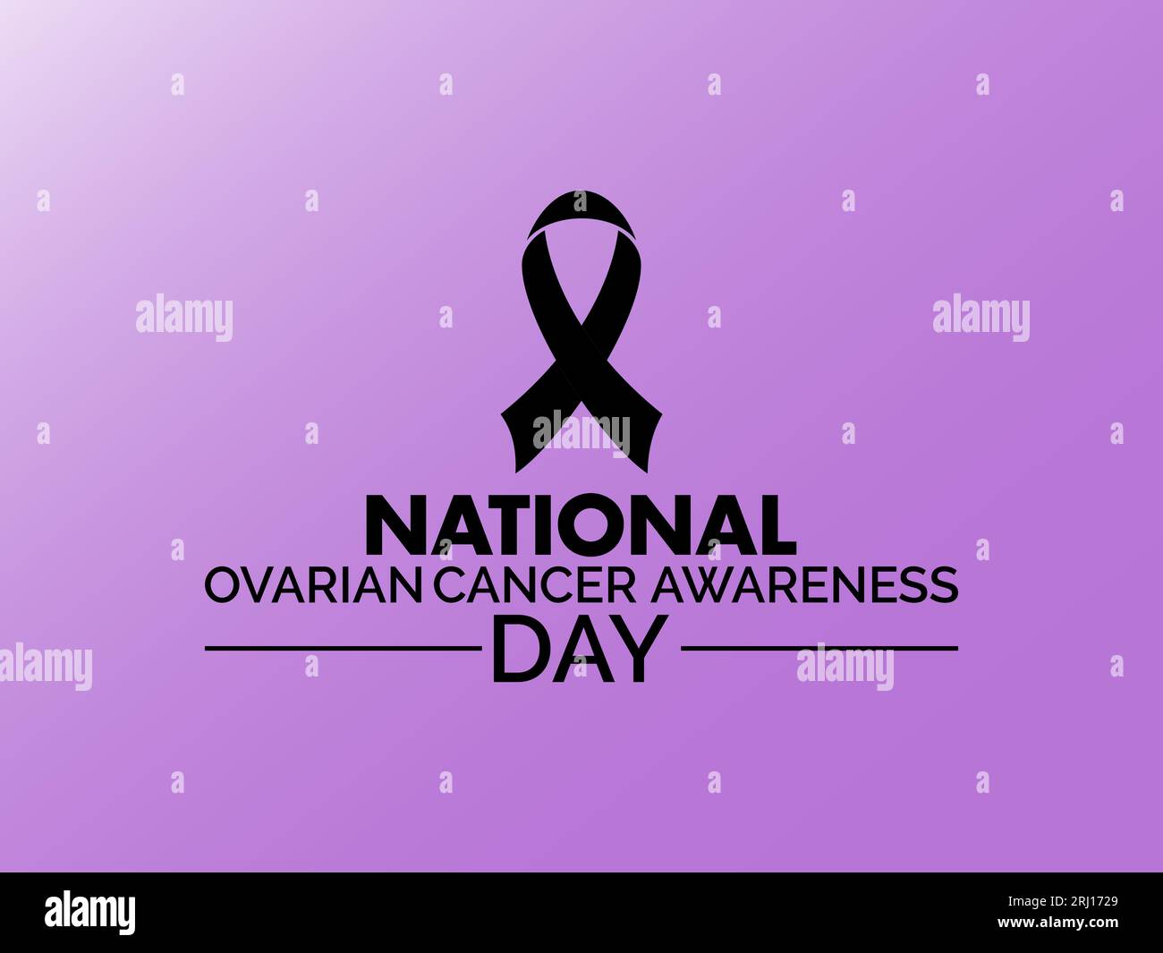 Der National Ovarian Cancer Awareness Day stärkt die Bemühungen um Förderung, Unterstützung und Früherkennung. Leuchtendes Licht auf Silent Fighters Vektorillustration Stock Vektor