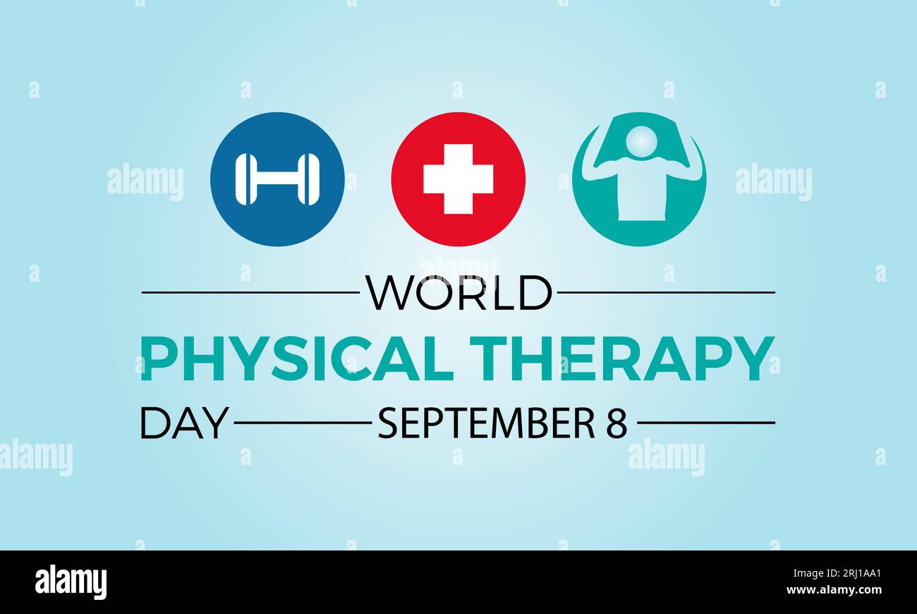 Der World Physical Therapy Day verstärkt Bewusstsein, Advocacy und Global Health durch Bewegung. Empowering Movement and Well-being Vektor-Illustration Verbot Stock Vektor