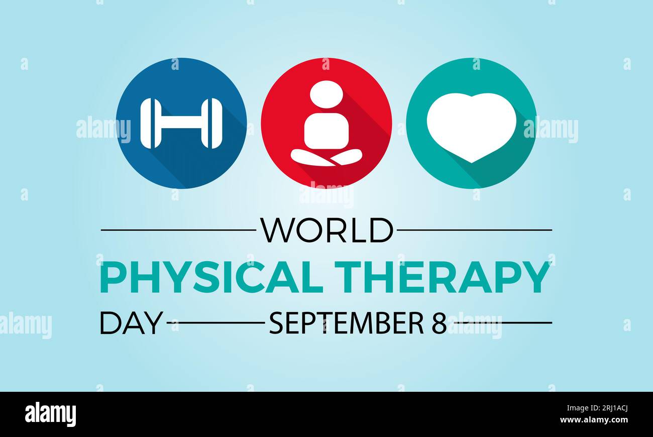 Der World Physical Therapy Day verstärkt Bewusstsein, Advocacy und Global Health durch Bewegung. Empowering Movement and Well-being Vektor-Illustration Verbot Stock Vektor