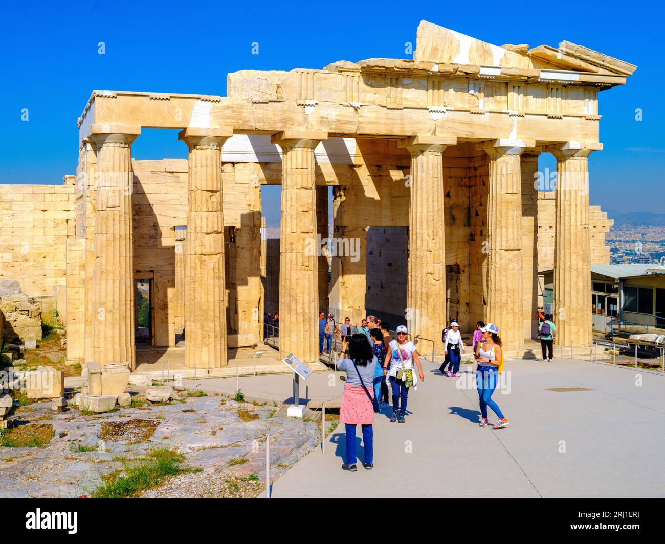 Akropolis, UNESCO-Weltkulturerbe, Athen, Griechenland, Europa Stockfoto