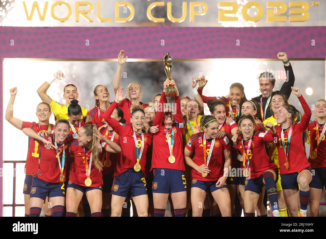 Sydney, Australien. August 2023. Sydney, Australien. AUGUST 2023. Spanien V England FIFA Frauen-Weltmeisterschaft-Finale. (Victor Modo/SPP) Credit: SPP Sport Press Photo. Alamy Live News Stockfoto