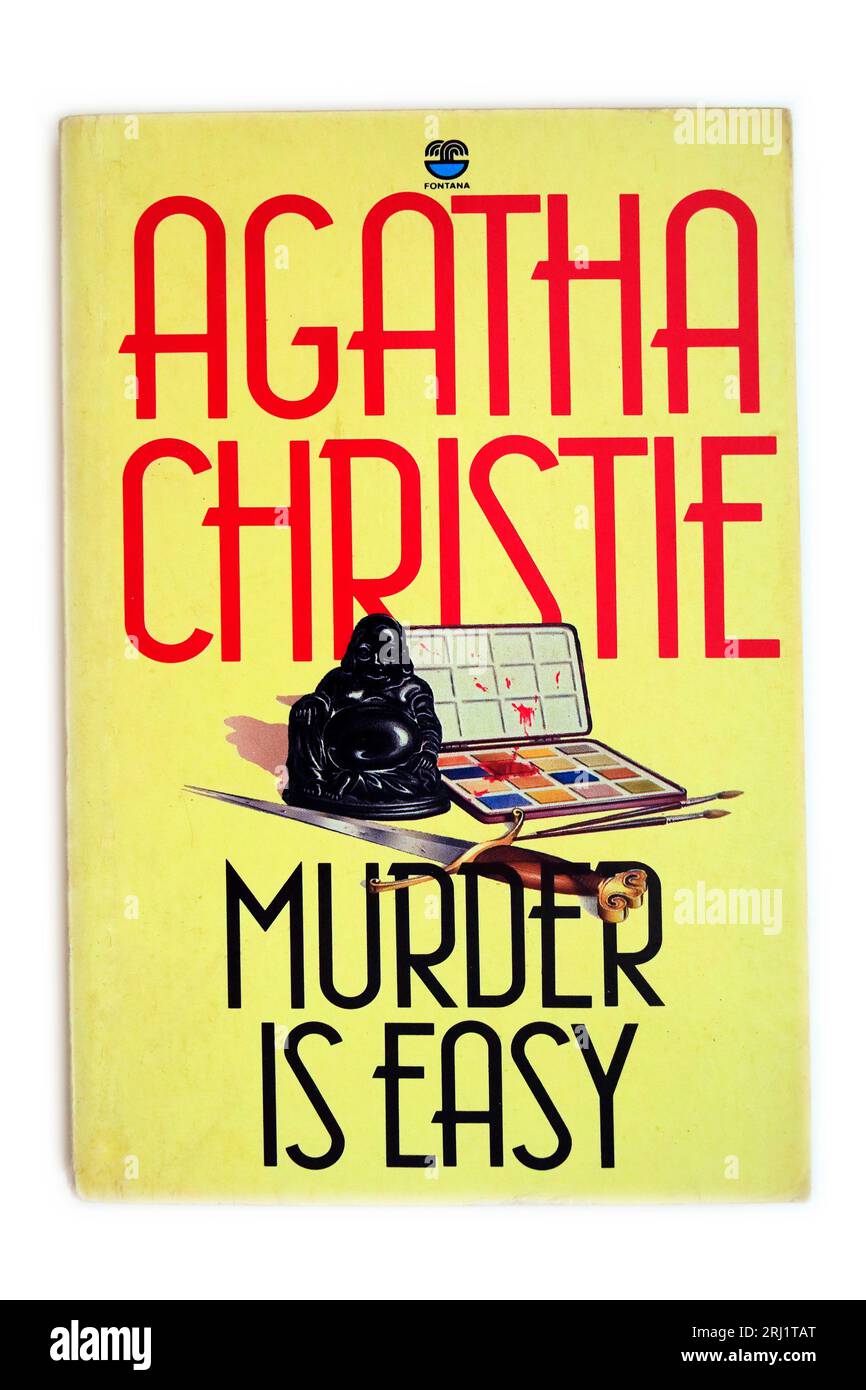 Murder is Easy – Buchcover – Ein Roman von Agatha Christie. Stockfoto