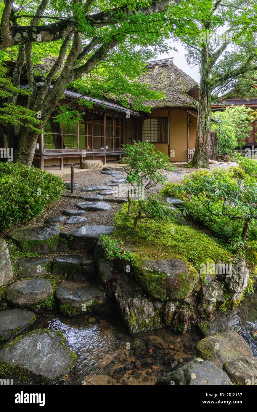 Malerischer Anblick im herrlichen Isuien Garten in Nara. Japan. Stockfoto