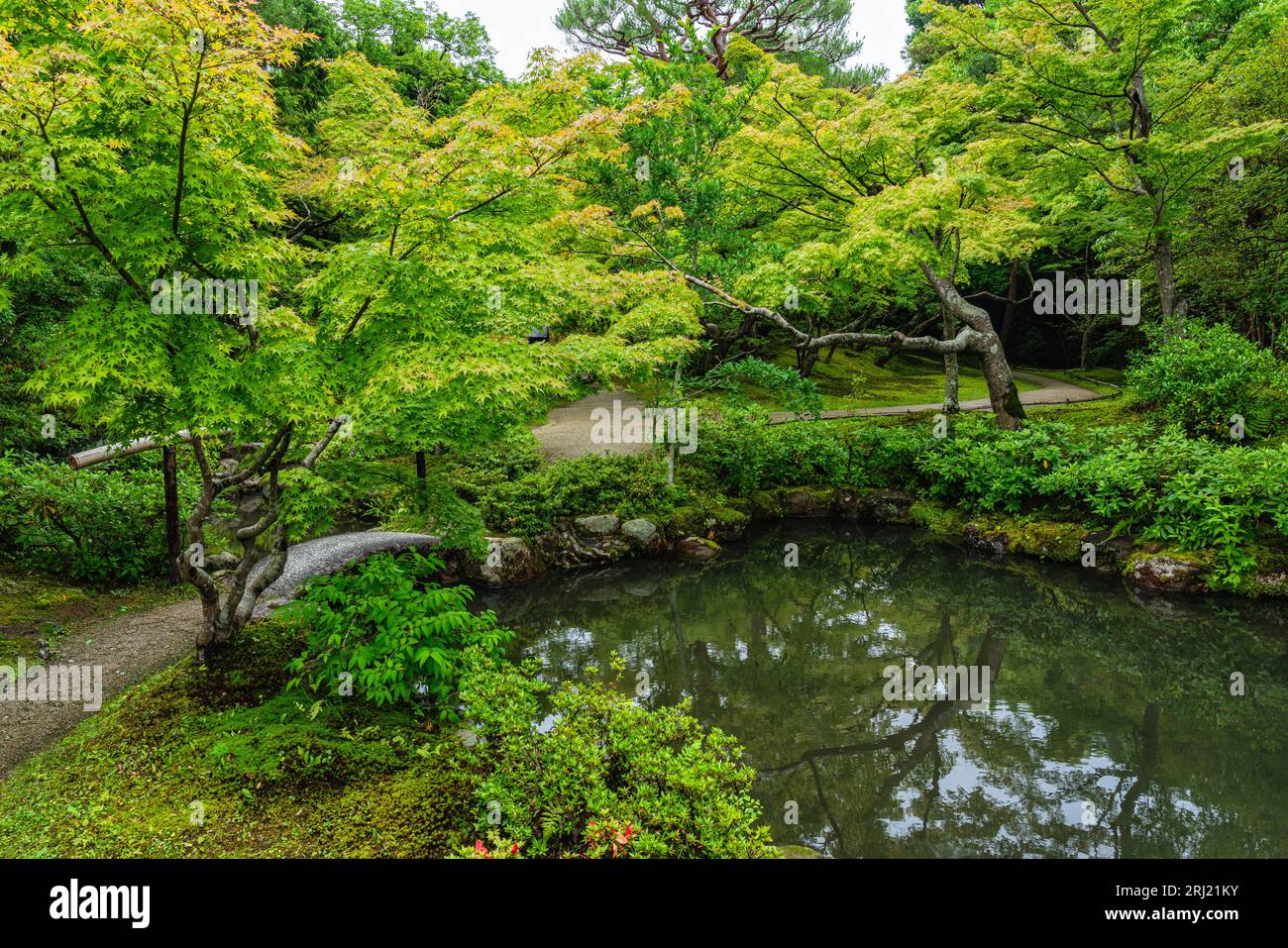 Malerischer Anblick im herrlichen Isuien Garten in Nara. Japan. Stockfoto