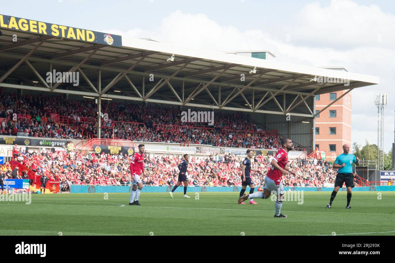 Wrexham AFC gegen Swindon Town spielte in Wrexham 90 Minuten Action und endete 5 Unentschieden (Terry Scott/SPP) Stockfoto