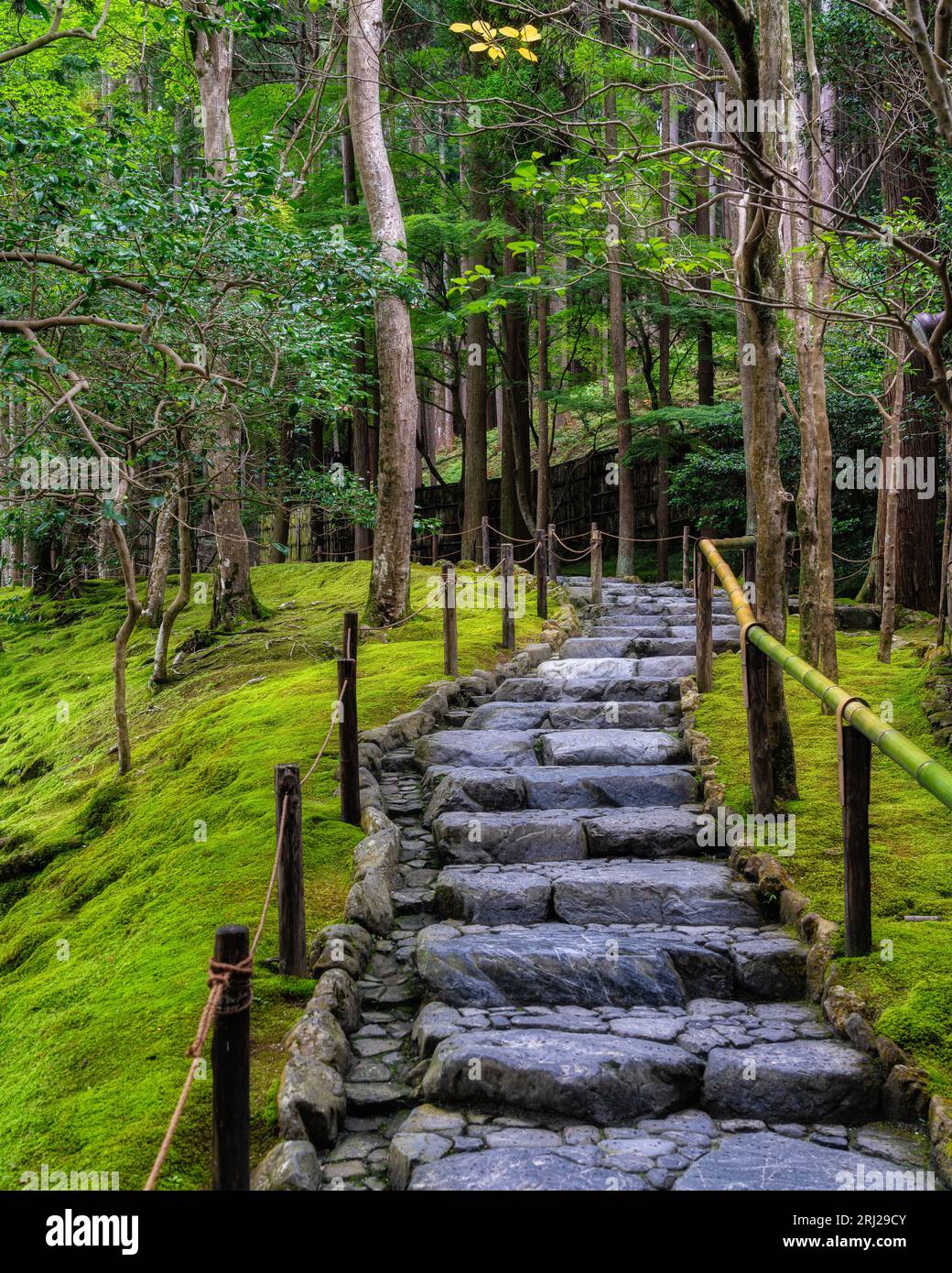 Malerischer Anblick im herrlichen Ginkaku-JI-Tempel in Kyoto. Japan. Stockfoto