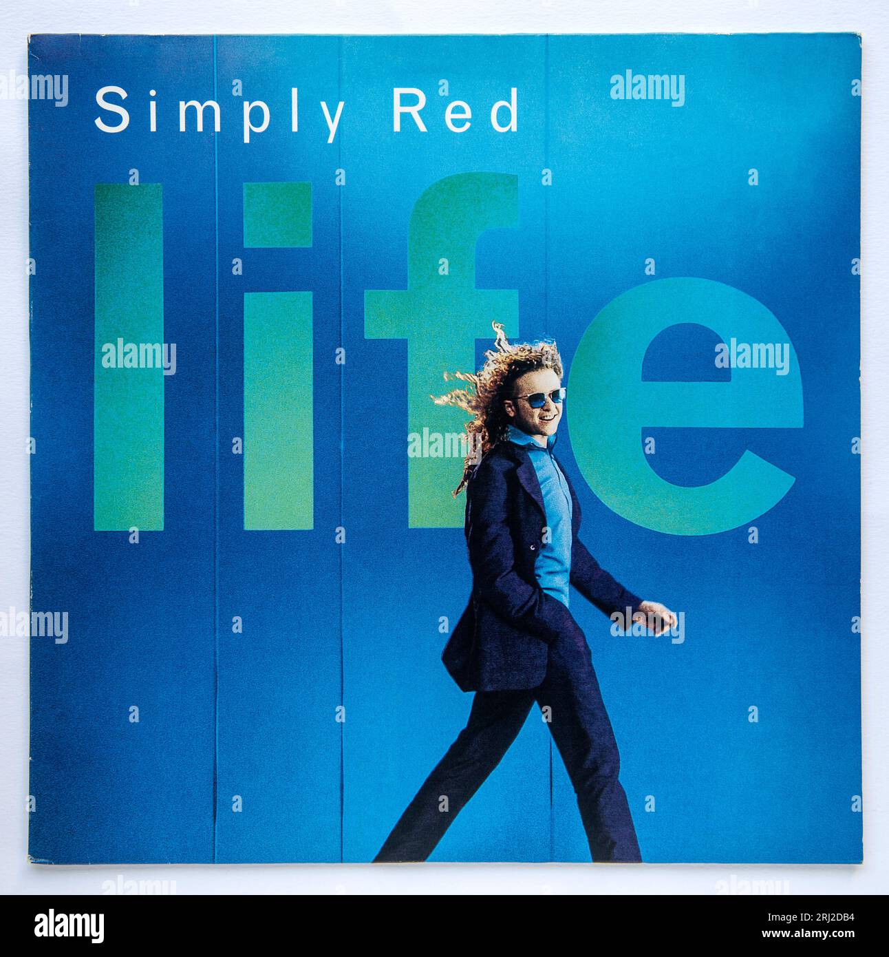 LP Cover of Life, das fünfte Studioalbum von Simply Red, das 1995 veröffentlicht wurde. Stockfoto