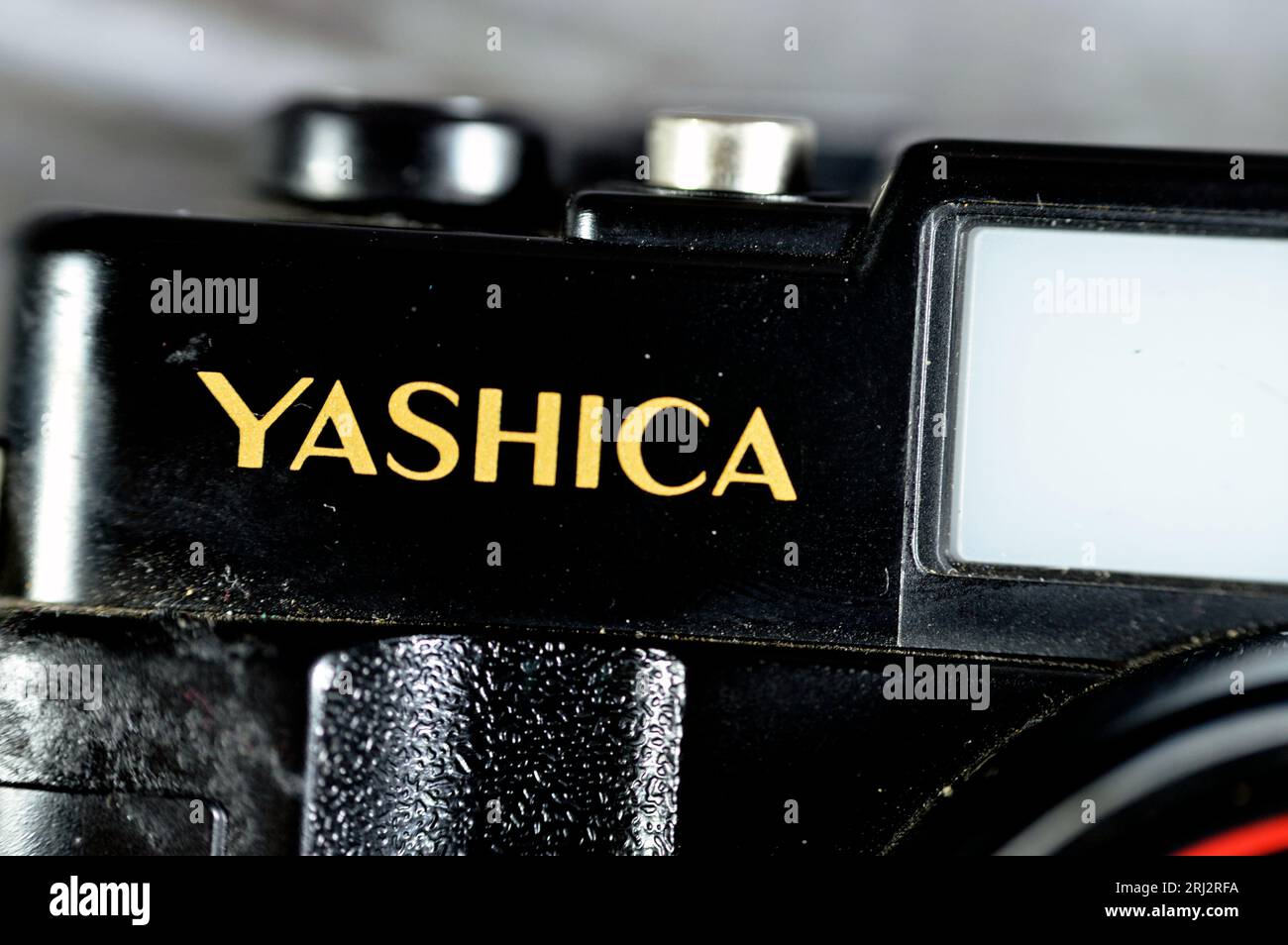 Giza, Ägypten, 12. August 2023: Yashica von Old Camera, Yashica war ein japanischer Hersteller von Kameras, Objektiven und Filmbearbeitungsgeräten, später K Stockfoto