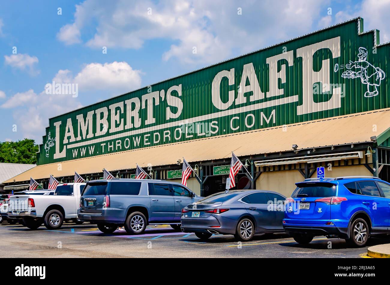 Lambert’s Cafe ist am 19. August 2023 in Foley, Alabama, abgebildet. Das familiengeführte Restaurant wurde 1942 in Missouri gegründet. Stockfoto