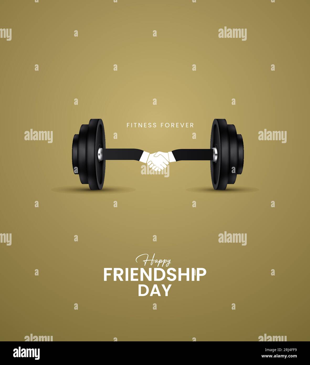 Happy Friendship Day, Creative Concept. 3D-Illustration. Stock Vektor